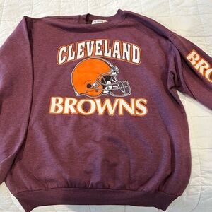 Vintage Cleveland Browns Sweatshirt Recycled by The Vintage Twin